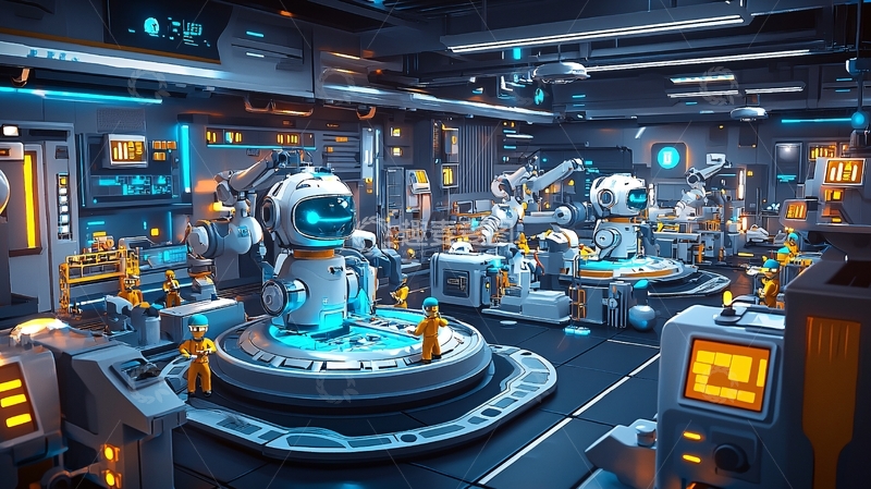 高清大图下载【趣麦麦图】未来科技工厂