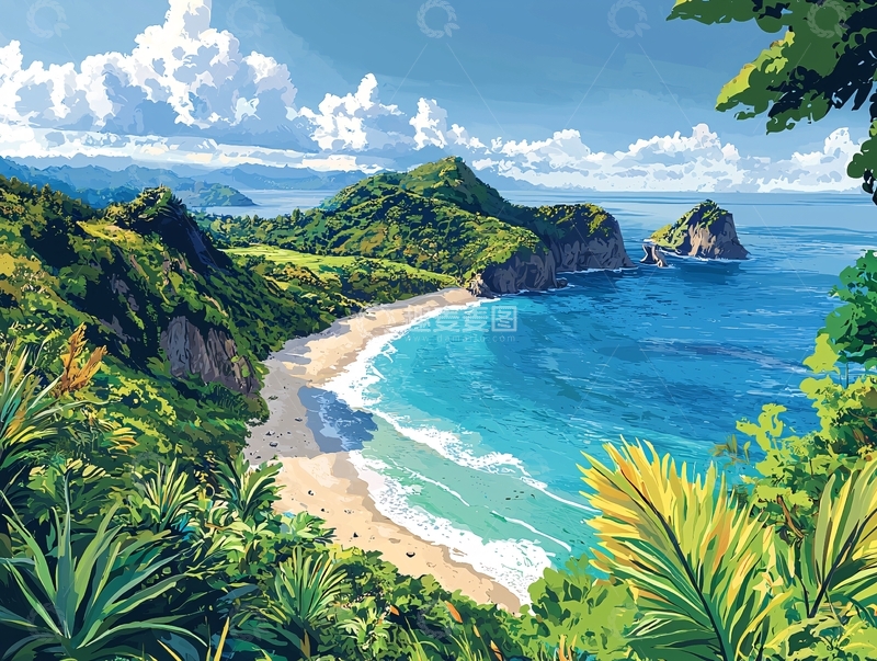 高清大图下载【趣麦麦图】海边风景10