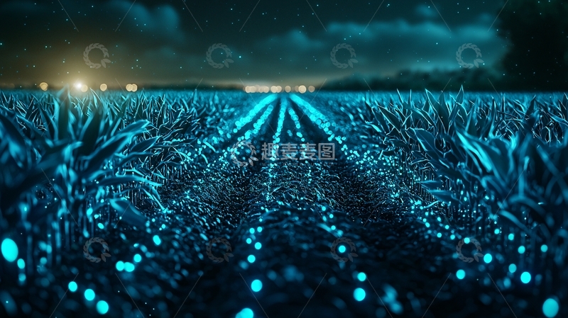 高清大图下载【趣麦麦图】夜光植物田野