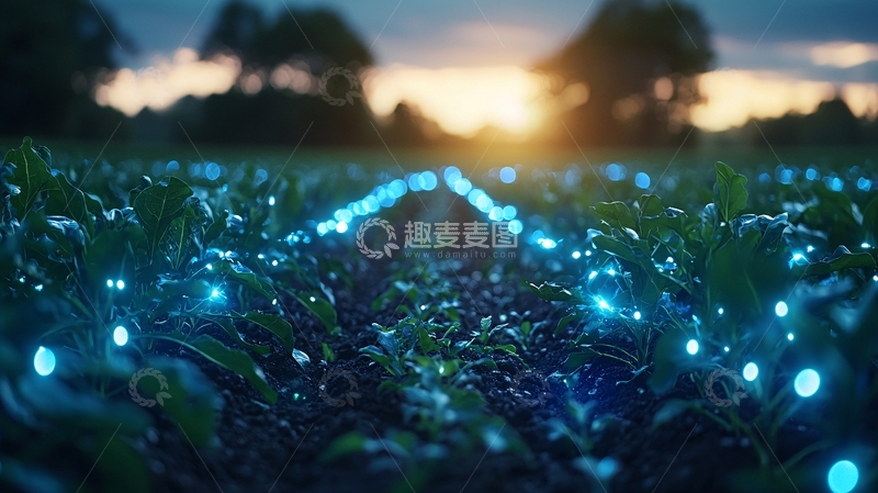 高清大图下载【趣麦麦图】蓝光植物