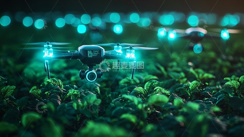 高清大图下载【趣麦麦图】无人机农业植保