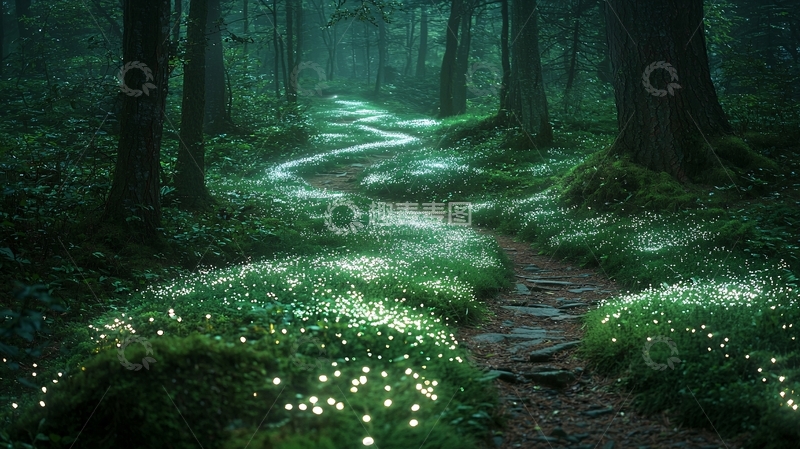 高清大图下载【趣麦麦图】幽静森林小路