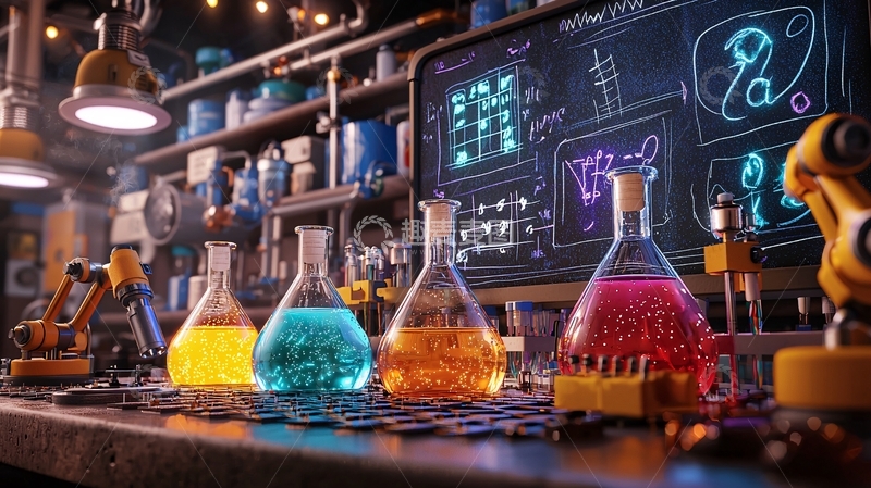 高清大图下载【趣麦麦图】蒸汽朋克风格实验室