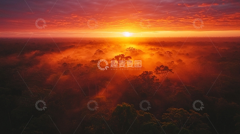 高清大图下载【趣麦麦图】雾海日出