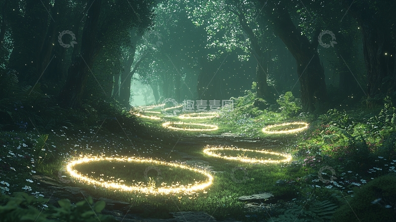 高清大图下载【趣麦麦图】神秘森林小径