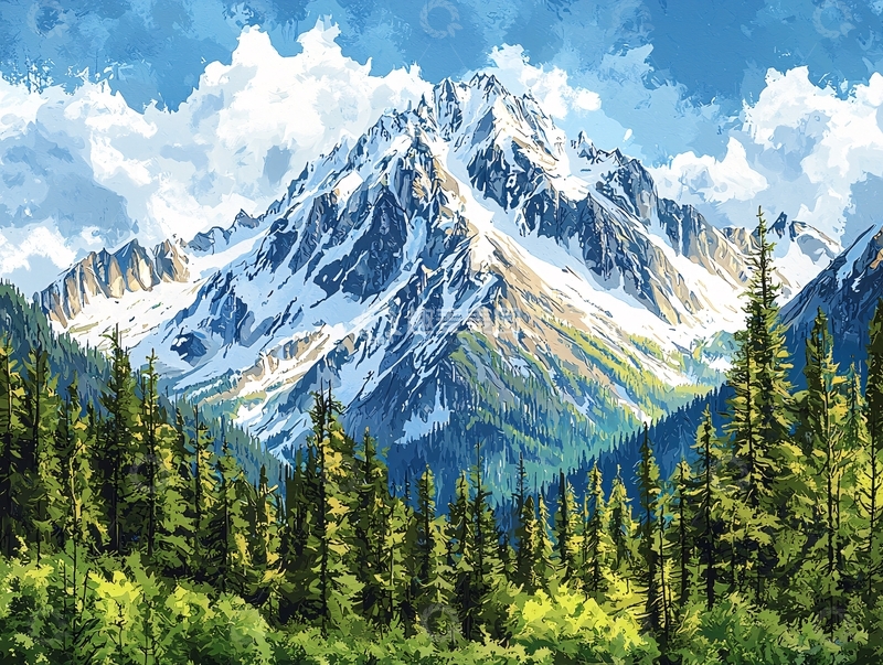 高清大图下载【趣麦麦图】雪山