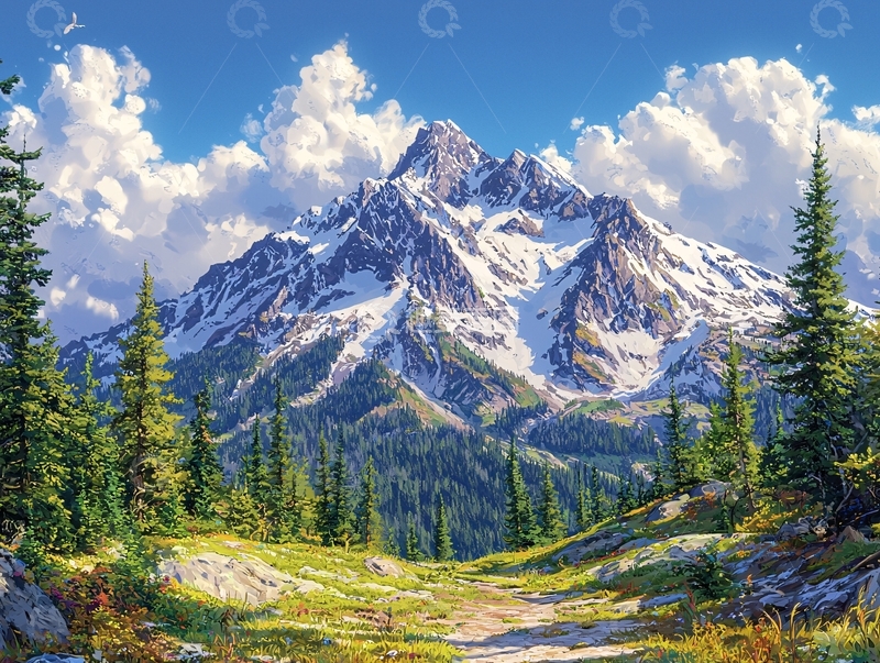 高清大图下载【趣麦麦图】雪山风景