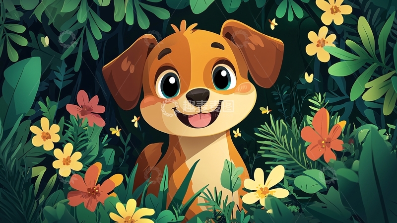 高清大图下载【趣麦麦图】可爱小狗