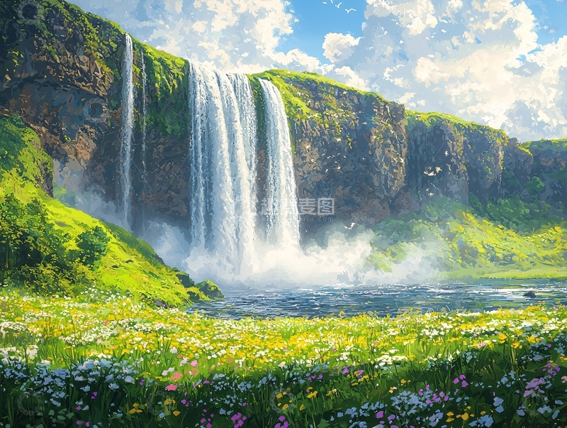 高清大图下载【趣麦麦图】瀑布85