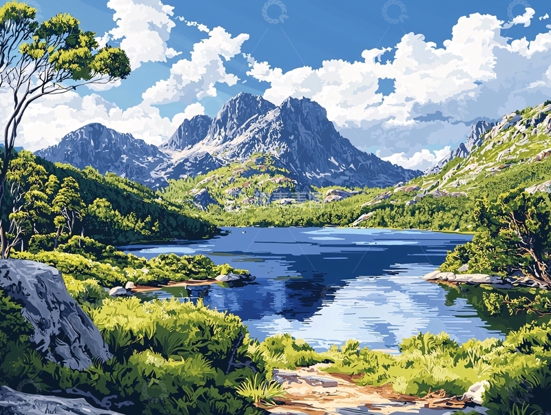 高清大图下载【趣麦麦图】山湖美景