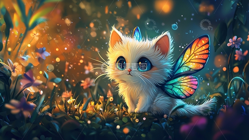 高清大图下载【趣麦麦图】梦幻小猫