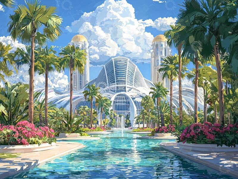 高清大图下载【趣麦麦图】热带天堂度假村