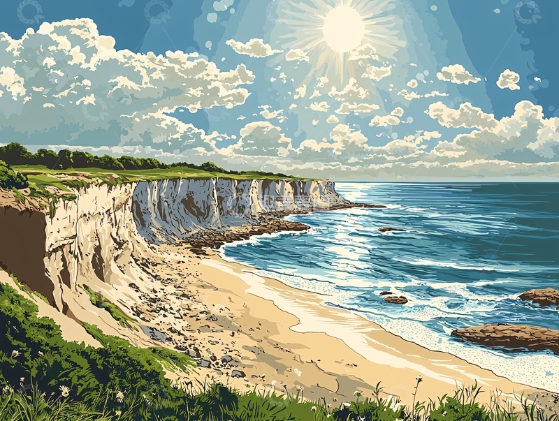 高清大图下载【趣麦麦图】阳光沙滩海岸线