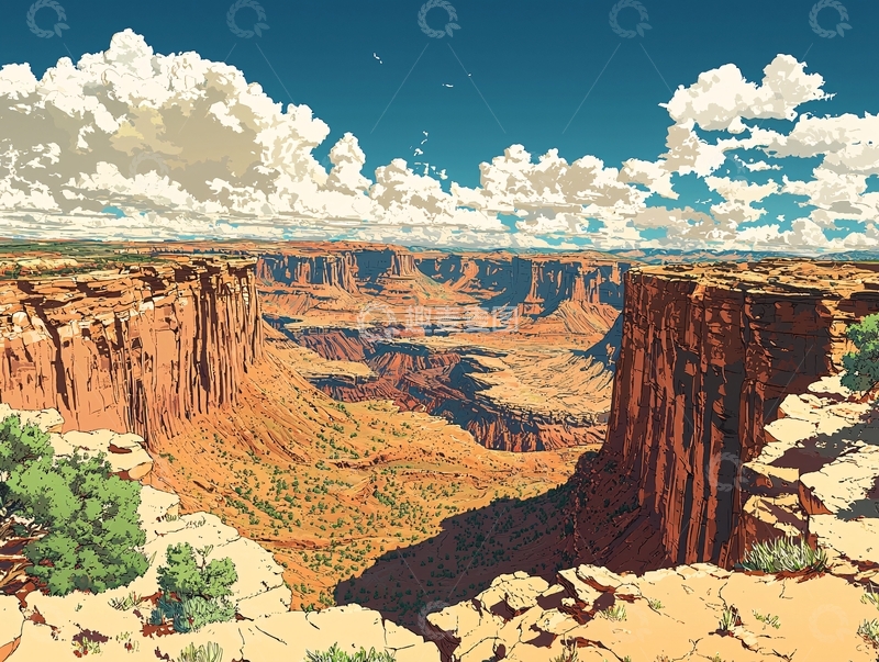 高清大图下载【趣麦麦图】峡谷壮丽景色