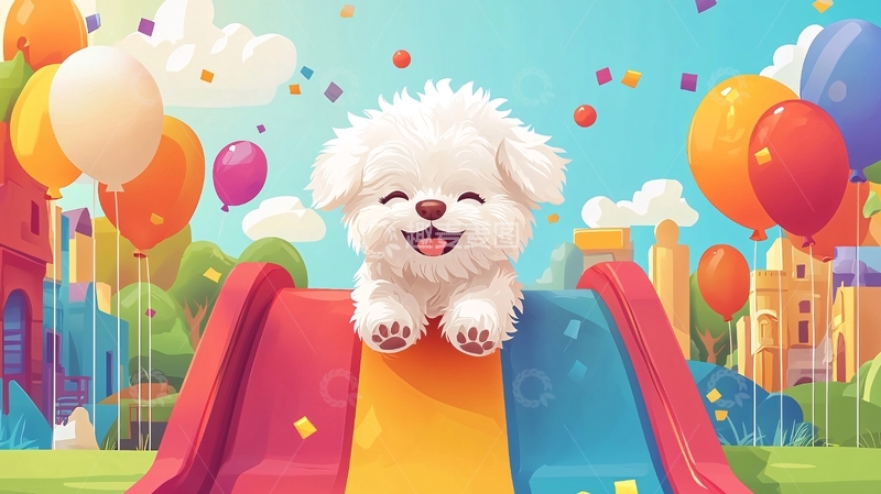 高清大图下载【趣麦麦图】卡通可爱小狗3