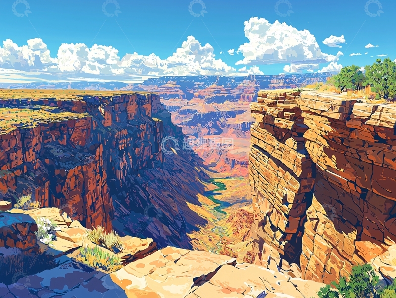 高清大图下载【趣麦麦图】峡谷壮丽景色