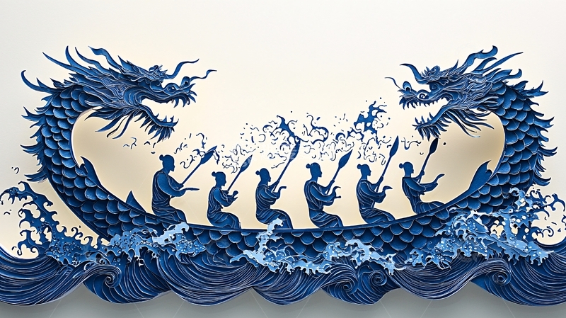 高清大图下载【趣麦麦图】龙舟