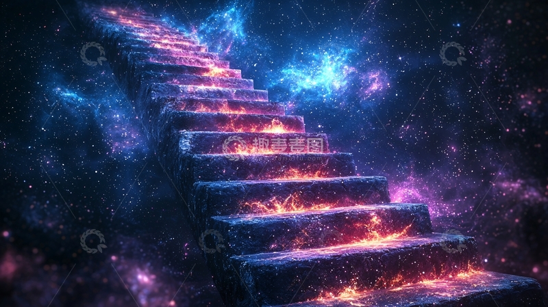 高清大图下载【趣麦麦图】宇宙阶梯