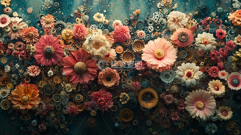 高清大图下载【趣麦麦图】梦幻绚丽水下花海