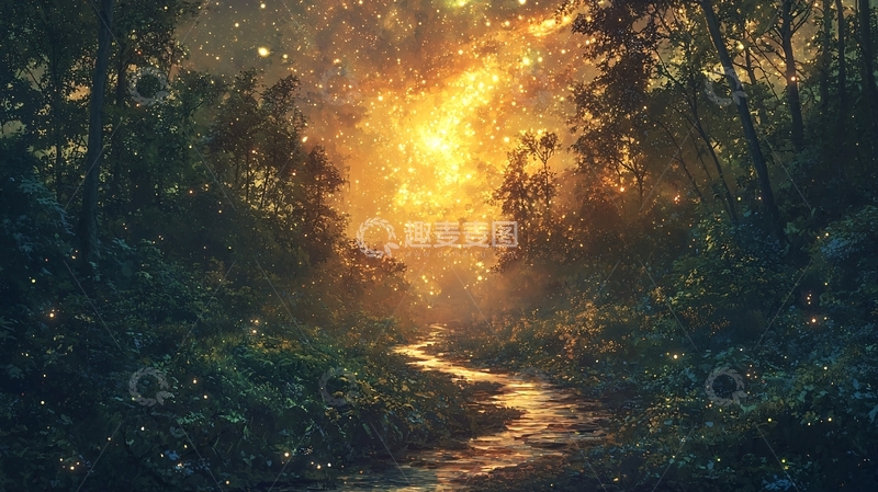 高清大图下载【趣麦麦图】森林小路