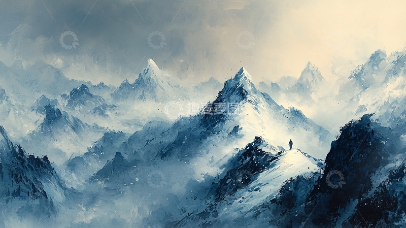 高清大图下载【趣麦麦图】雪山