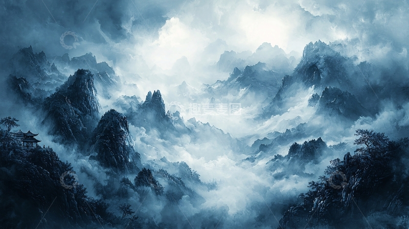 高清大图下载【趣麦麦图】水墨画