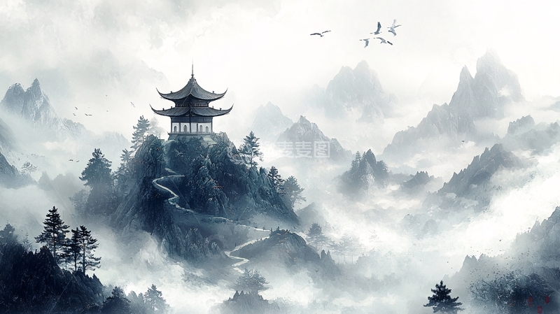 高清大图下载【趣麦麦图】水墨画