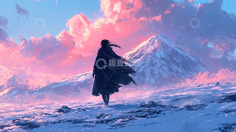 高清大图下载【趣麦麦图】唯美雪山风景