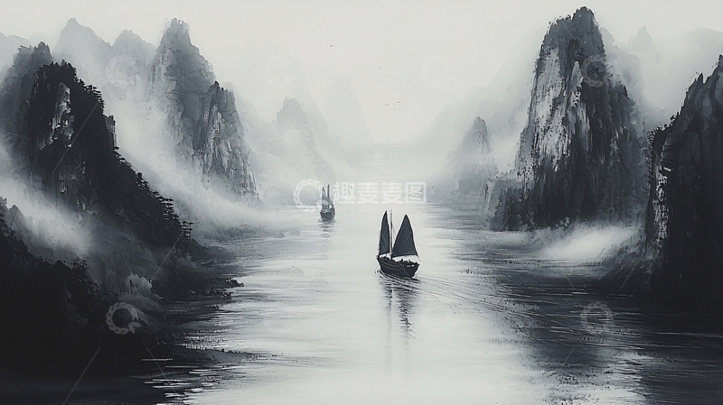 高清大图下载【趣麦麦图】水墨画