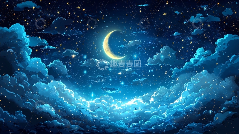 高清大图下载【趣麦麦图】梦幻星空