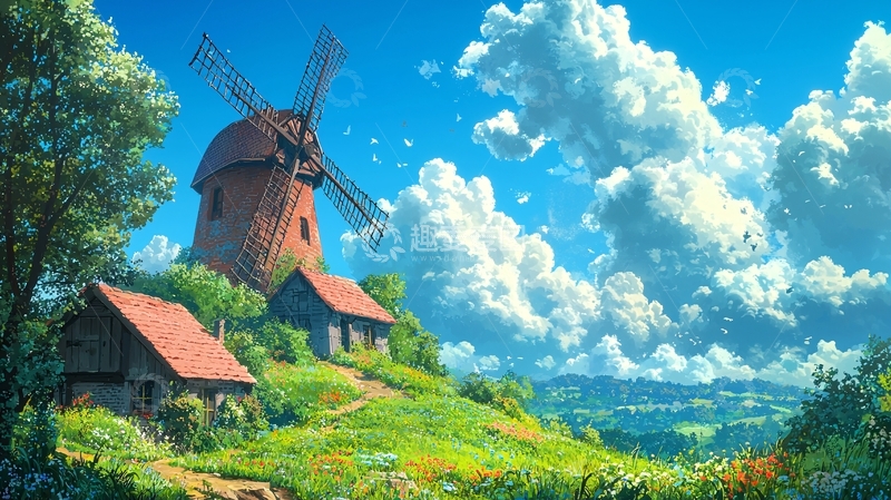 高清大图下载【趣麦麦图】田园风光390