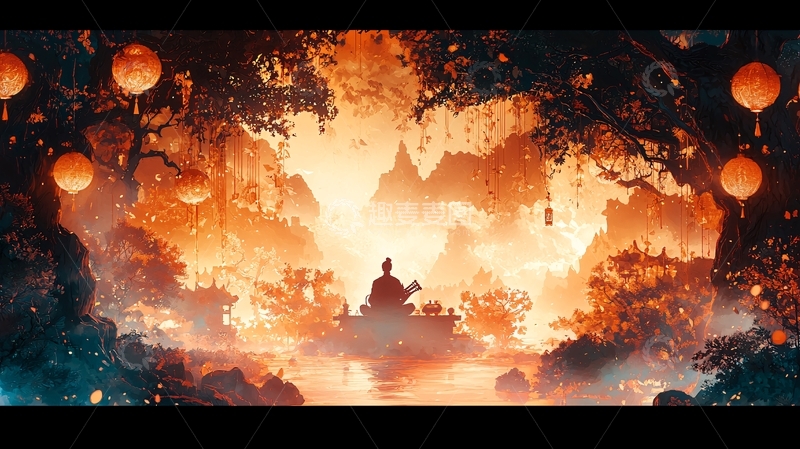 高清大图下载【趣麦麦图】禅意意境图