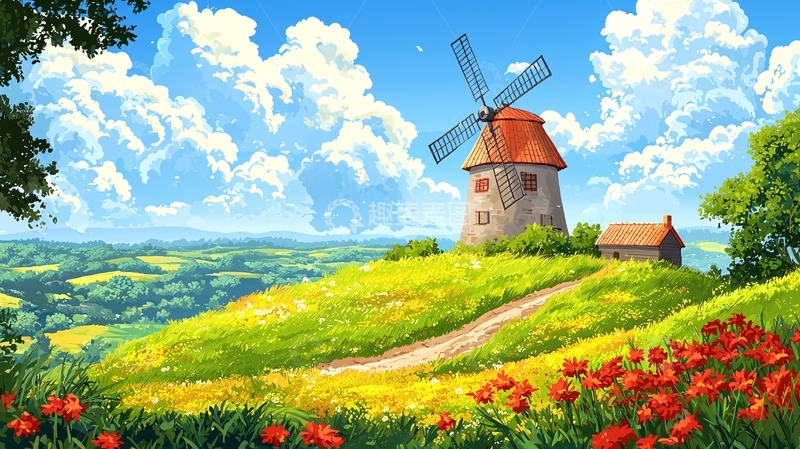 高清大图下载【趣麦麦图】田园风光389