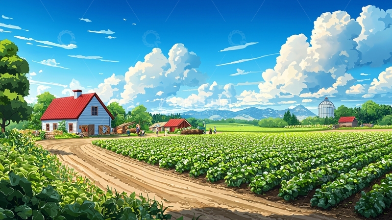 高清大图下载【趣麦麦图】田园风光395