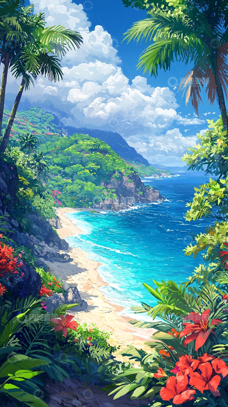 高清大图下载【趣麦麦图】热带海滩风光