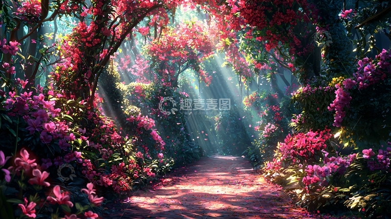 高清大图下载【趣麦麦图】梦幻森林小路115