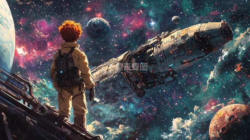 高清大图下载【趣麦麦图】太空宇航员