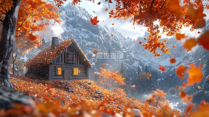 高清大图下载【趣麦麦图】秋日小屋