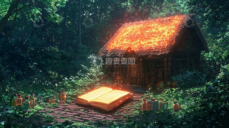 高清大图下载【趣麦麦图】森林小屋