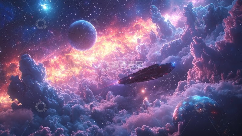 高清大图下载【趣麦麦图】宇宙飞船