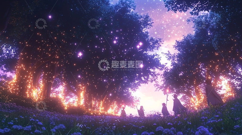 高清大图下载【趣麦麦图】梦幻森林