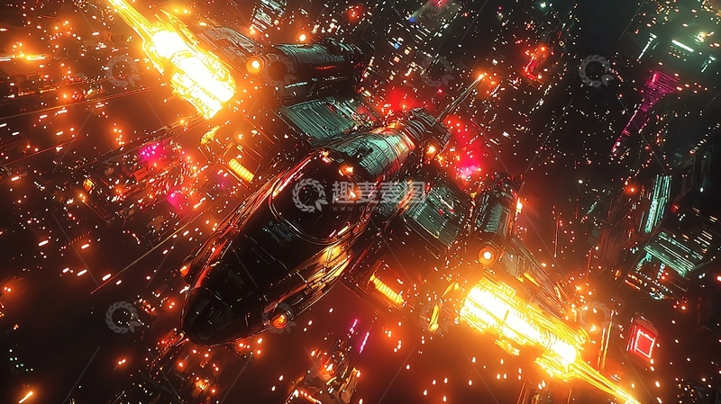 高清大图下载【趣麦麦图】未来科幻飞船
