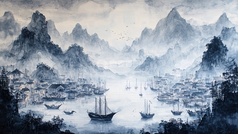 高清大图下载【趣麦麦图】水墨画