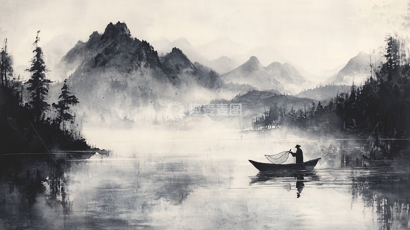 高清大图下载【趣麦麦图】水墨画