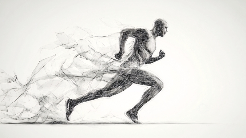 高清大图下载【趣麦麦图】奔跑的健壮男人