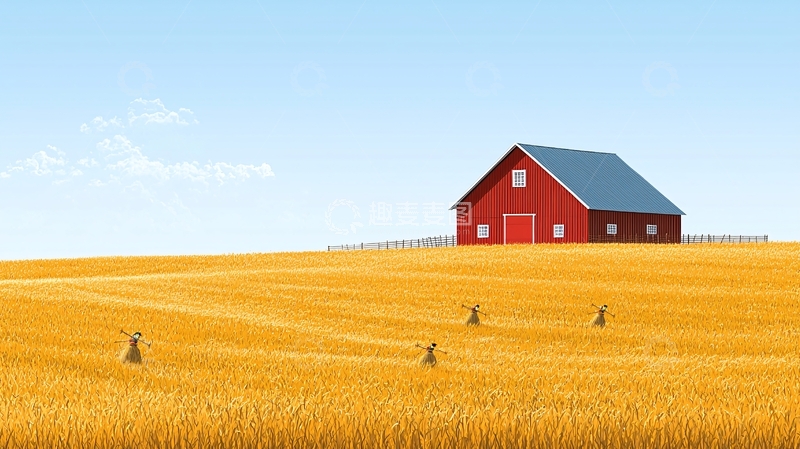 高清大图下载【趣麦麦图】红色谷仓