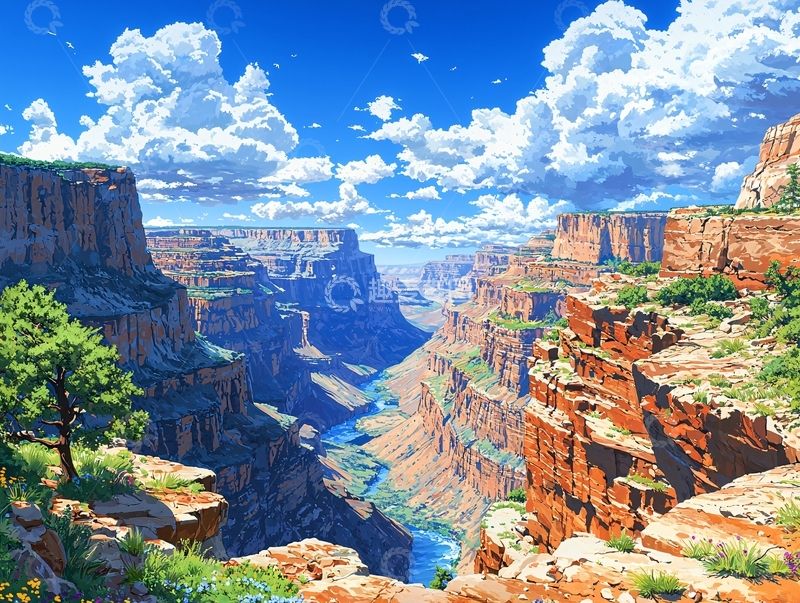 高清大图下载【趣麦麦图】峡谷风光13