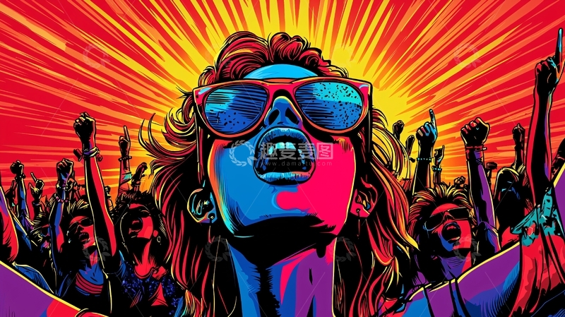 高清大图下载【趣麦麦图】演唱会海报