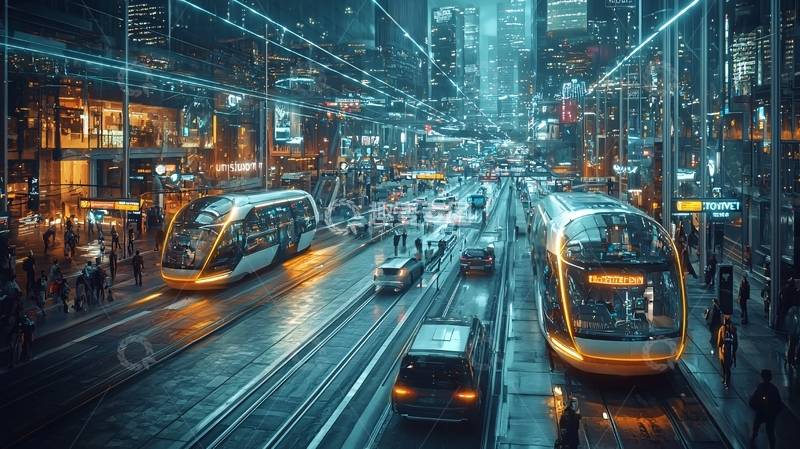 高清大图下载【趣麦麦图】未来都市夜景420