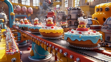 蛋糕流水线